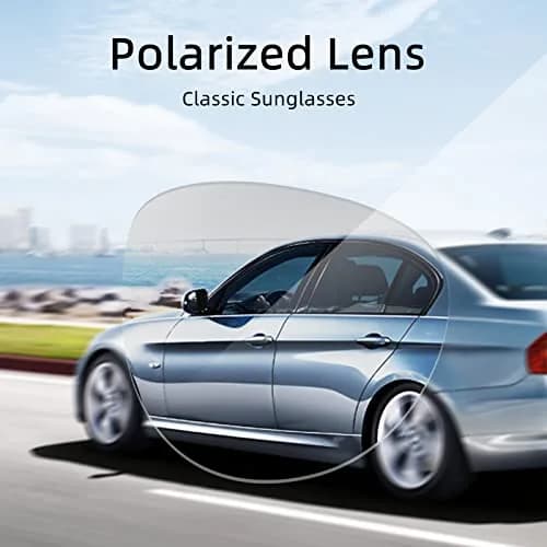 Fishingtours Aviator Sunglasses for Men & Women | Polarized Mirrored Driving Eyewear (65mm Lens Width) thumbnail 4