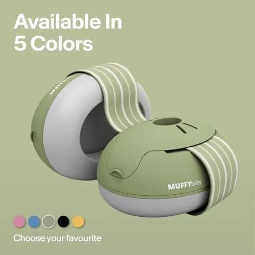 Alpine Muffy Baby Ear Muffs Noise Protection | Toddler Ear Protection 23 dB SNR (Green) thumbnail 5