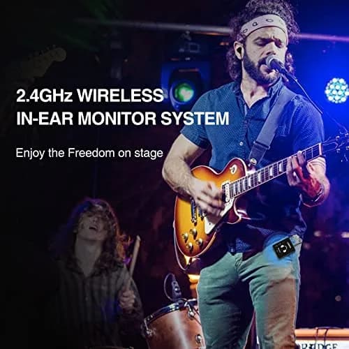 LEKATO MS-1 Wireless in Ear Monitor System | 2.4GHz Stereo IEM Transmitter & Receiver thumbnail 8