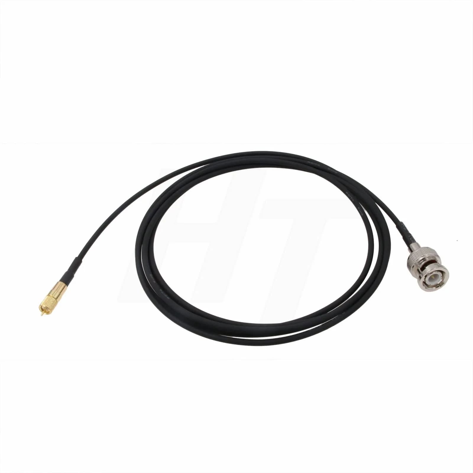 HangTon BNC to Microdot UNF 10-32 RF Coax Cable 1m | RG174 50 Ohm for Vibration Test Sensors — 15cm