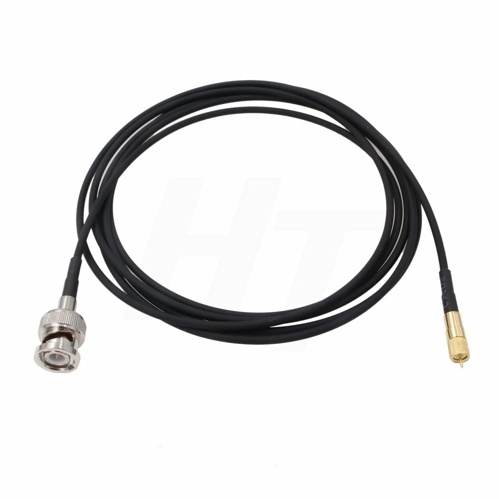 HangTon BNC to Microdot UNF 10-32 RF Coax Cable 1m | RG174 50 Ohm for Vibration Test Sensors — 1 Meter