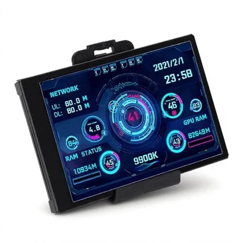 ASHATA 3.5in IPS USB Mini Screen 320x480 | PC Temperature Data Monitor thumbnail 1