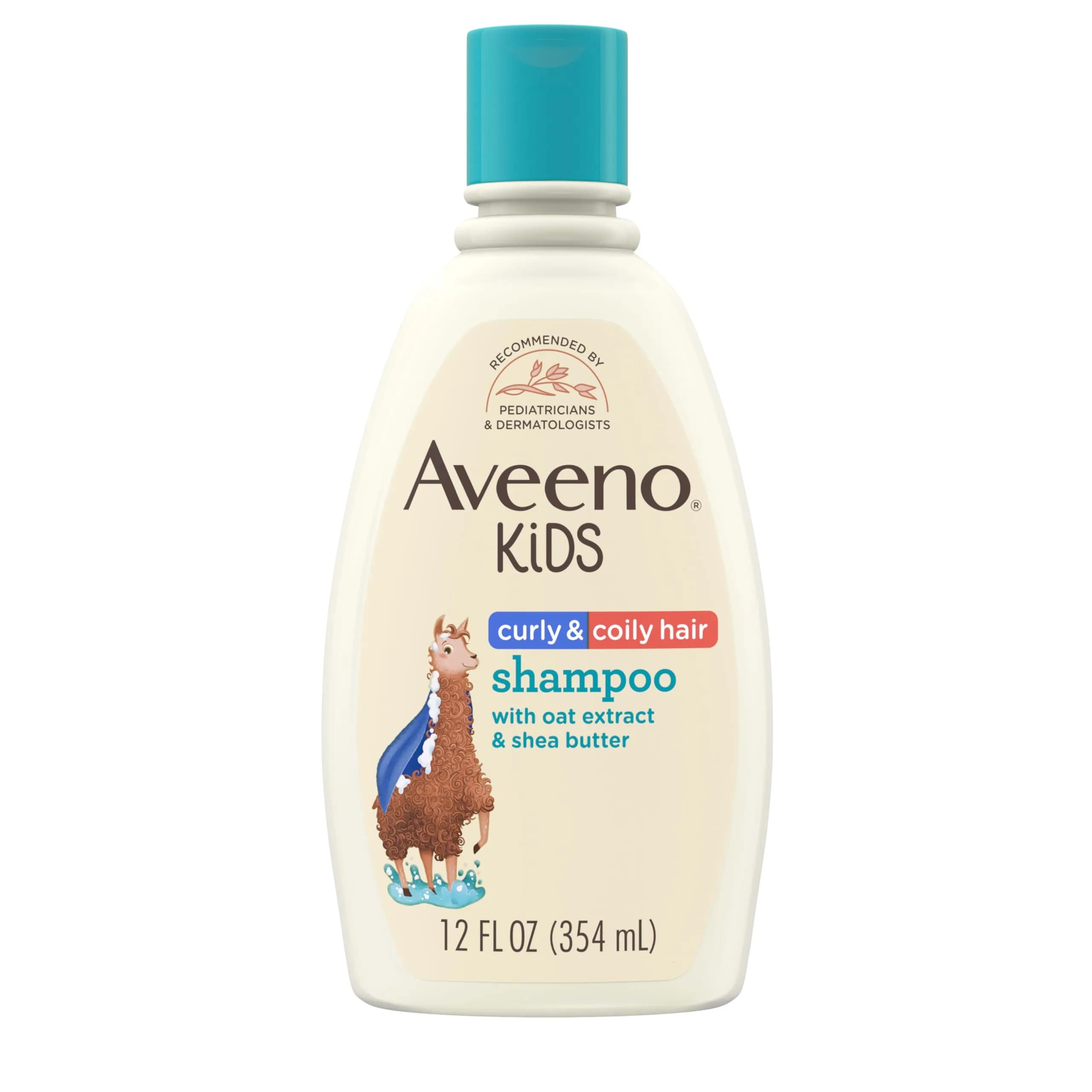 Aveeno Kids Curly & Coily Hair Shampoo 355ml (12 fl. oz) | Gentle Cleansing for Type 3 & 4 Hair — Shampoo