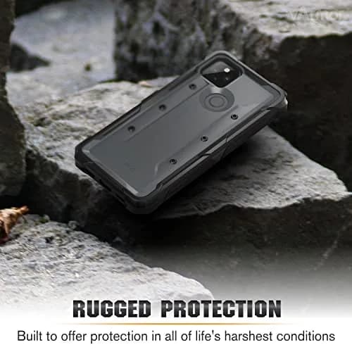 VENA vArmor Rugged Case for Google Pixel 5A 5G | Military Drop Protection, Space Gray thumbnail 4