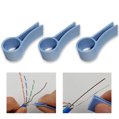 SIKSIN Network Cable Untwist Tool Set of 3 | Wire Straightener for CAT5/CAT5e/CAT6/CAT7 Pairs thumbnail 1