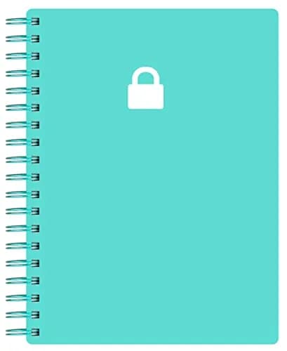 Nokingo Spiral Password Book with Alphabetical Tabs - 7 x 5 Inch | Organize Internet Logins thumbnail 1