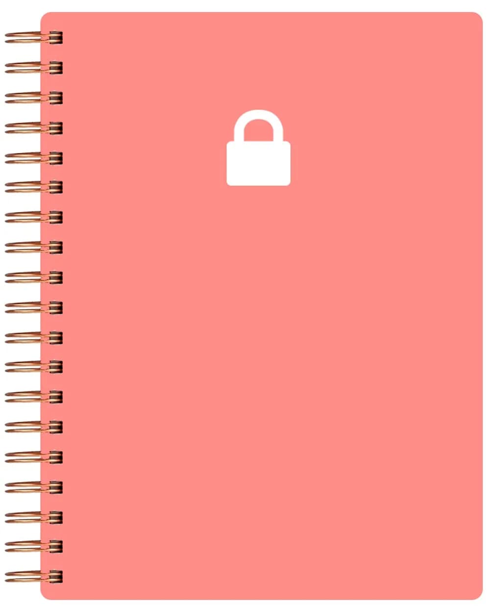 Nokingo Spiral Password Book with Alphabetical Tabs - 7 x 5 Inch | Organize Internet Logins — Rose / 5x7 Inch