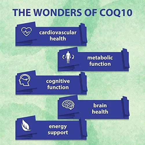 Mistaccy CoQ10 600mg Softgels | High Absorption Ubiquinol Supplement | Reduced Form with Vitamin E & Omega 3 (60 Softgels) thumbnail 3
