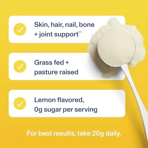 Vital Proteins Collagen Peptides Powder Lemon 11oz (312g) | Supports Hair, Skin, Joints & Bones thumbnail 7