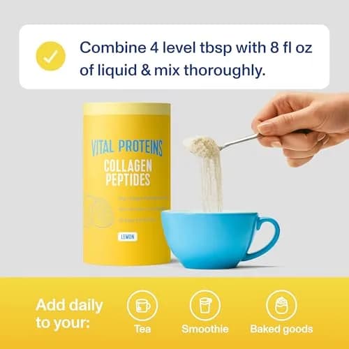 Vital Proteins Collagen Peptides Powder Lemon 11oz (312g) | Supports Hair, Skin, Joints & Bones thumbnail 8