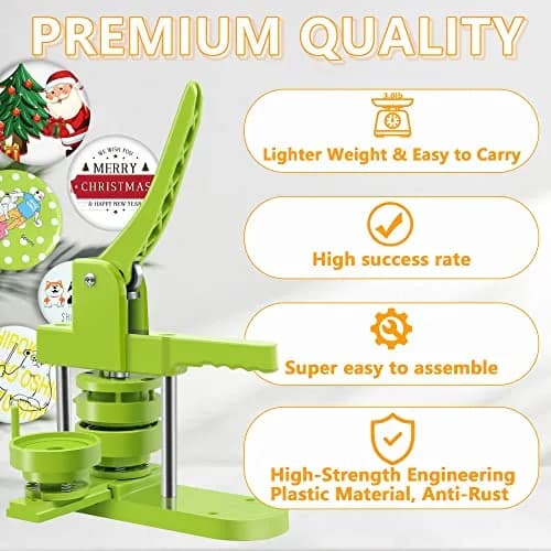 MK.Bear Button Maker Machine - Multiple Sizes 1.25in+2.25in | DIY Button Kit for Gifts & Crafts thumbnail 2