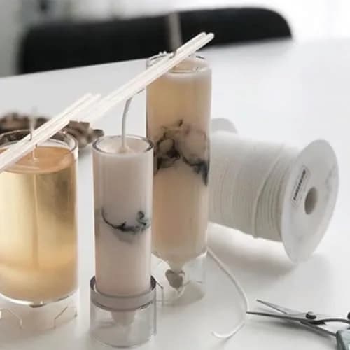 TOKAYIFE 24 PLY Cotton Candle Wick Roll | 260 ft for DIY Candle Making, Medium Pillars thumbnail 3