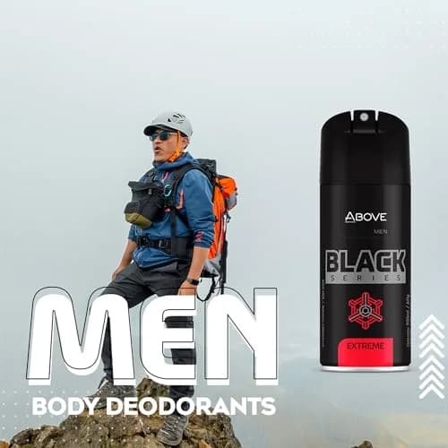 ABOVE Black Series Body Spray, Extreme 62ml | Woody Fragrance Masks Odors thumbnail 4