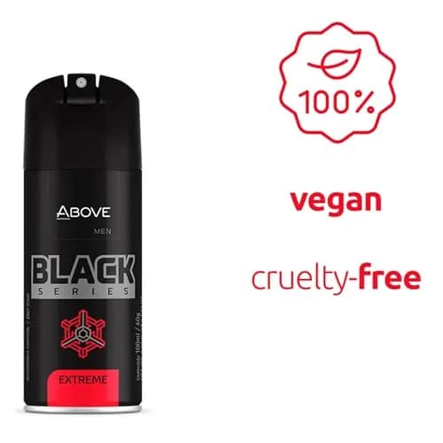ABOVE Black Series Body Spray, Extreme 62ml | Woody Fragrance Masks Odors thumbnail 2