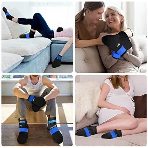 SUZZIPAD Cold Therapy Socks & Hand Ice Pack Gloves Set S/M | Chemo Care for Hand & Foot Discomfort thumbnail 6