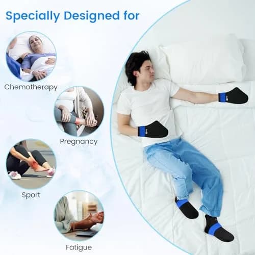 SUZZIPAD Cold Therapy Socks & Hand Ice Pack Gloves Set S/M | Chemo Care for Hand & Foot Discomfort thumbnail 2