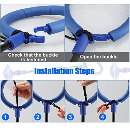 Chridark Ankle Skip Ball Toy with Flash Wheel, Foldable Portable Design, Blue | 0.34 kg (0.75 lb) thumbnail 5