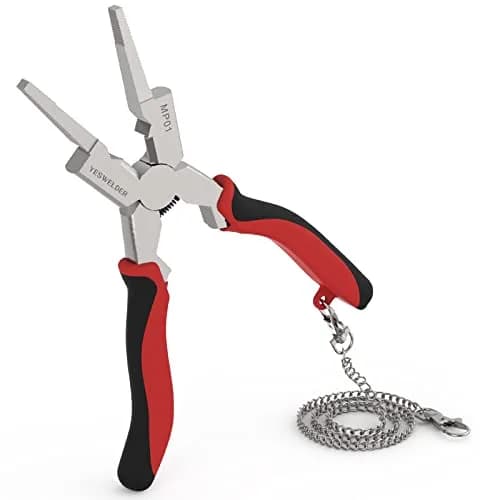 YESWELDER 8 in Deluxe MIG Pliers | High-Carbon Steel, Retention Chain, Multi-Function thumbnail 1
