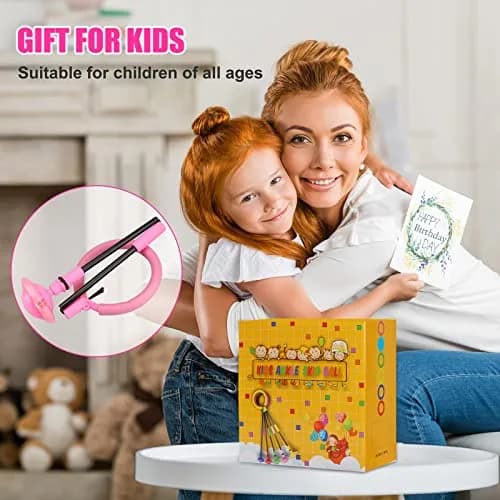 Chridark Ankle Skip Ball with Flash Wheel, Pink | Portable Foldable Toy for Kids & Adults thumbnail 7