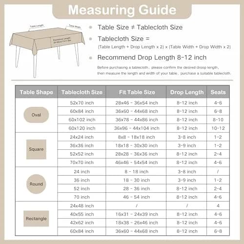 Wolkemer Jacquard Floral Embroidered Rectangle Tablecloth 60 x 84 inch (152.4 x 213.4 cm) | Elegant Beige Cutwork for Dining & Parties thumbnail 7