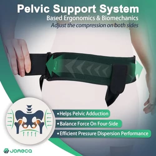 JOMECA Pelvic Support Belt Medium Black | Prolapse, SPD, PGP & Varicose Vein Support thumbnail 3