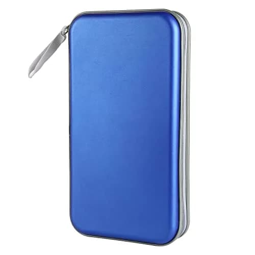 Siveit Blue 96 Capacity Disc Storage Binder for Car | Portable CD DVD Wallet Organizer thumbnail 1