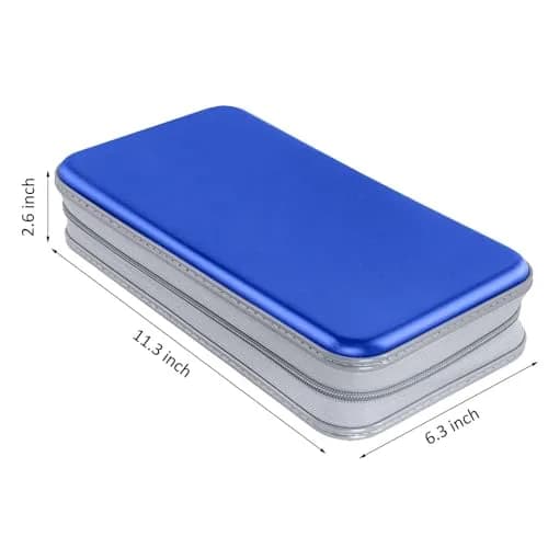 Siveit Blue 96 Capacity Disc Storage Binder for Car | Portable CD DVD Wallet Organizer thumbnail 6
