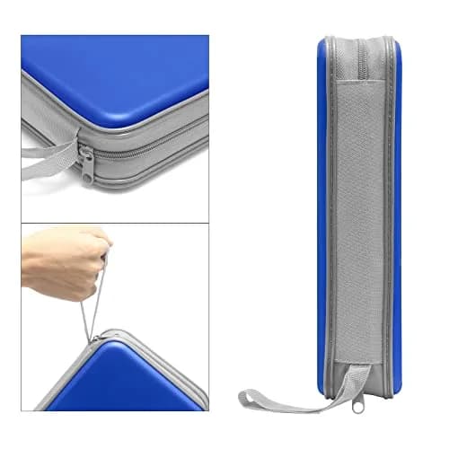 Siveit Blue 96 Capacity Disc Storage Binder for Car | Portable CD DVD Wallet Organizer thumbnail 3