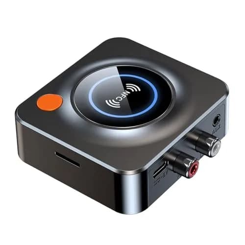eppfun Bluetooth 5.3 Receiver with NFC & TF Card Slot, 3.5mm AUX/RCA Wireless Audio Adapter for Home Stereo Systems, 10m Range thumbnail 1