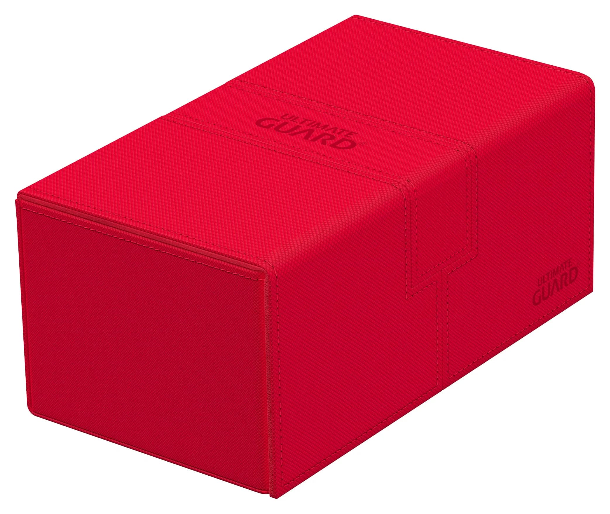 Ultimate Guard Twin Flip'n'Tray 200+ Storage Box for Cards | Organize & Protect in India — Red