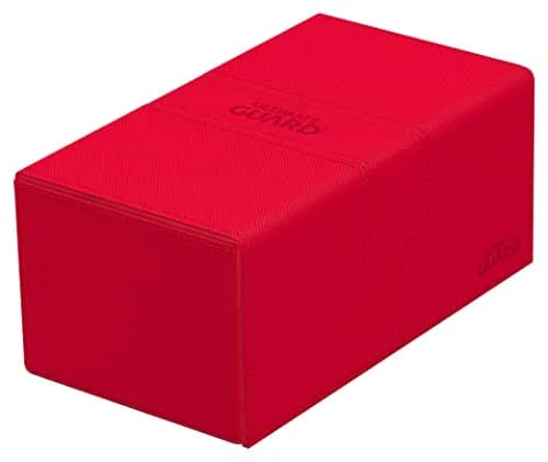 Ultimate Guard Twin Flip'n'Tray 200+ Storage Box for 200 Double-Sleeved TCG Cards | Microfiber & Magnetic Closure thumbnail 1