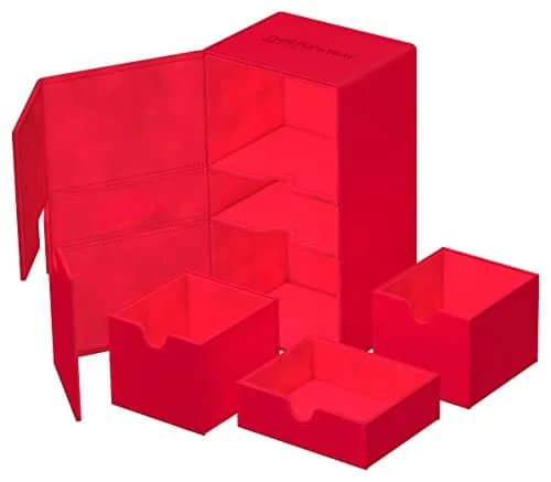 Ultimate Guard Twin Flip'n'Tray 200+ Storage Box for 200 Double-Sleeved TCG Cards | Microfiber & Magnetic Closure thumbnail 6