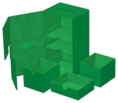 Ultimate Guard Twin Flip'n'Tray 200+ Deck Case for 200 Double-Sleeved TCG Cards | Microfiber & Magnetic Closure thumbnail 6