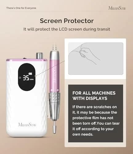 MelodySusie MM400D Cordless Nail Drill 35,000 RPM Rose Gold | Professional E-File for Manicures & Pedicures thumbnail 5