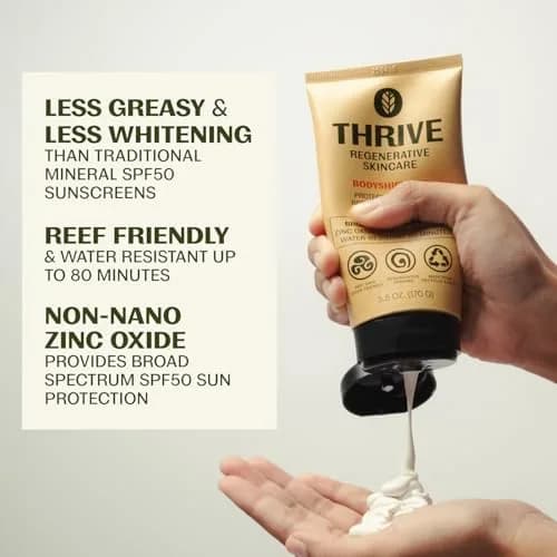 Thrive Natural Care SPF50 Mineral Sunscreen 164.4 ml (5.8 Oz) | Reef Safe, Hawaii Compliant, Non-Nano Zinc Oxide thumbnail 2