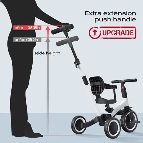 newyoo TR007 5-in-1 Toddler Tricycle & Balance Bike 12-36 Months | ASTM Approved thumbnail 5