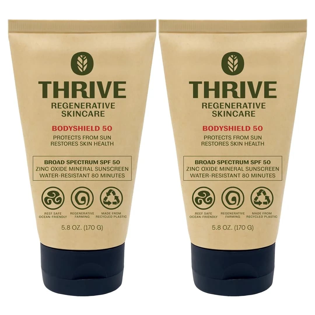 Thrive Natural Care SPF50 Mineral Sunscreen 164.4 ml (5.8 Oz) | Reef Safe, Hawaii Compliant, Non-Nano Zinc Oxide — 5.8 Ounce