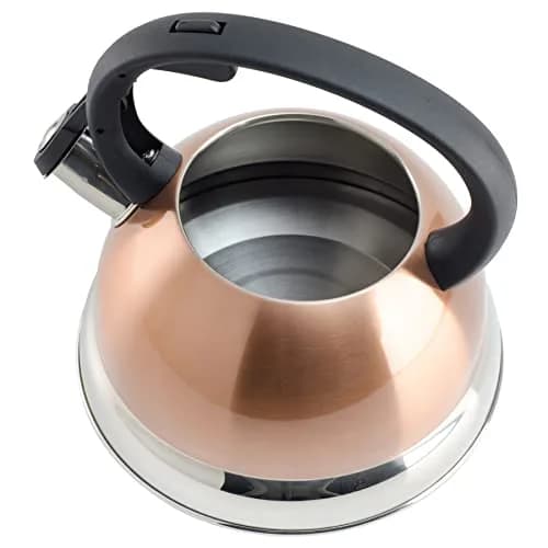 Mr. Coffee Flintshire 1.75-Quart Stainless Steel Whistling Tea Kettle with Nylon Handle – Copper Finish Stove-Top Kettle 1.59 L (1.75 Quart) thumbnail 4