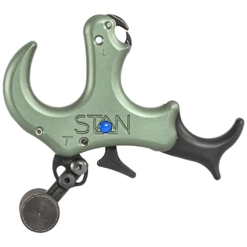 Stan OnneX Thumb Archery Release – Modular Trigger with Zero Travel, Adjustable Tension, 3 & 4 Finger Options, Sage, L thumbnail 1