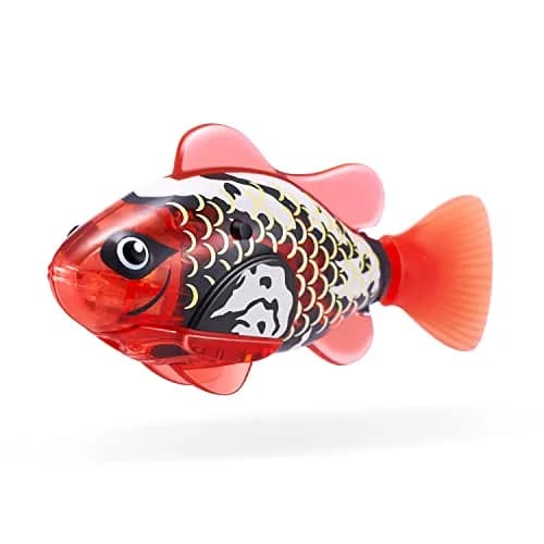 Robo Alive Robo Fish Robotic Swimming Fish (2 Pack, Red + Blue) | Water Activated Toy for Kids 3+ thumbnail 4