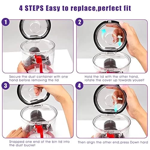 Chuancheng Dust Bin Lid Cap for Dyson V7 V8 Vacuum Cleaner Replacement Cover with Sealing Ring thumbnail 4