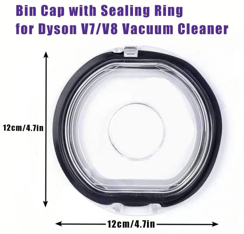 Chuancheng Dust Bin Lid Cap for Dyson V7 V8 Vacuum Cleaner Replacement Cover with Sealing Ring thumbnail 6