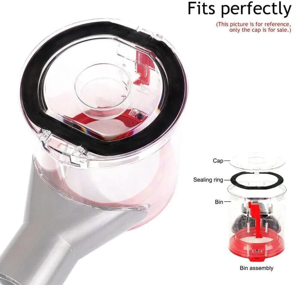 Chuancheng Dust Bin Lid Cap for Dyson V7 V8 Vacuum Cleaner Replacement Cover with Sealing Ring thumbnail 8