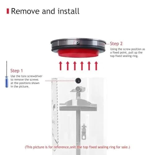 Chuancheng Dust Bin Top Fixed Sealing Ring for Dyson V11 V15 SV14 SV15 SV22 Vacuum Cleaner | Replacement Part with Torx Screwdriver thumbnail 7