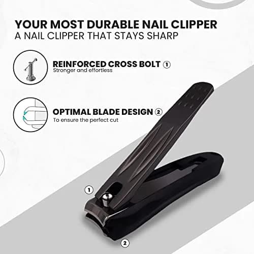 Ongle Precision Nail Clippers with Catcher & Filer, 9.1cm (3.6in) Stainless Steel | Professional Manicure Tools thumbnail 4