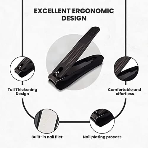Ongle Precision Nail Clippers with Catcher & Filer, 9.1cm (3.6in) Stainless Steel | Professional Manicure Tools thumbnail 6