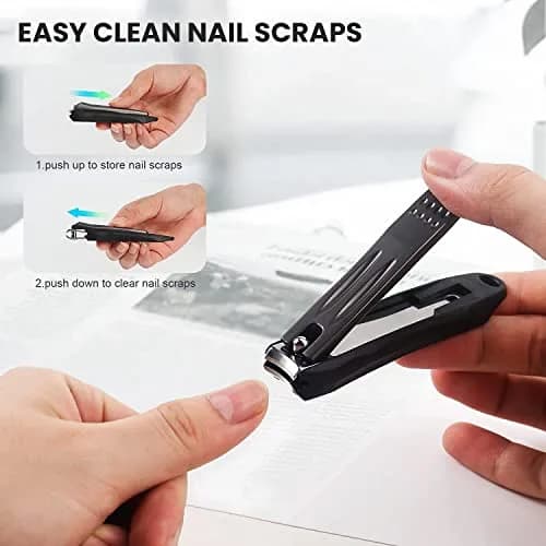 Ongle Precision Nail Clippers with Catcher & Filer, 9.1cm (3.6in) Stainless Steel | Professional Manicure Tools thumbnail 3