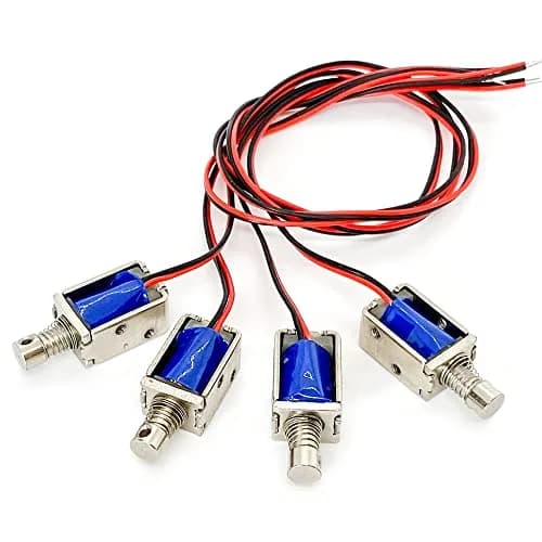 QINIZX 12V Micro Push Pull Solenoid Electromagnet Linear Actuator | 4mm Stroke, Metal Body, Instant Use thumbnail 8