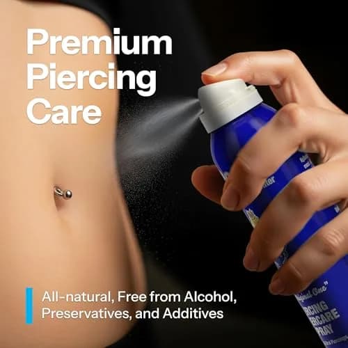 H2Ocean Piercing Aftercare Spray & Keloid Removal 3-Pack | 360ml (12 Fl Oz) Sea Salt Solution for New Piercings thumbnail 3