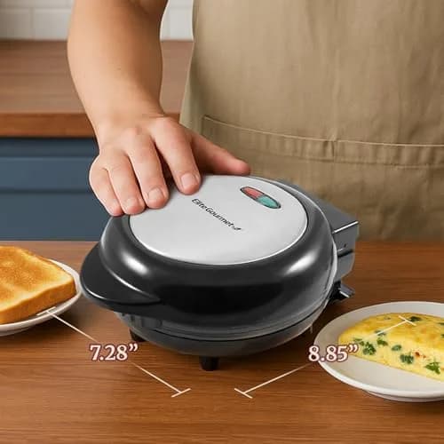 Elite Gourmet EOM205 Non-Stick Omelet & Frittata Maker 6.5-Inch | Perfect Breakfast & Dessert Maker thumbnail 4
